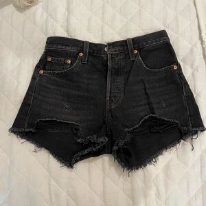 Levi’s Black Denim Shorts